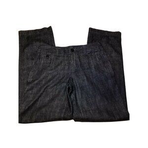 Liz Claiborne Women's Size 4 Pant Jeans Denim Easy Leg Black Preowned